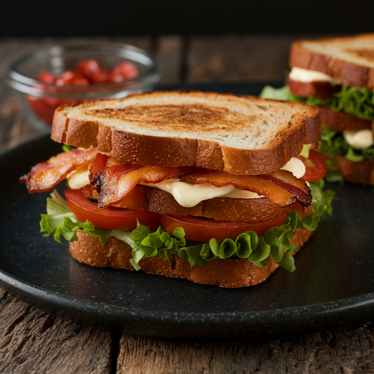 レタスとトマト(BLT)のサンドイッチ