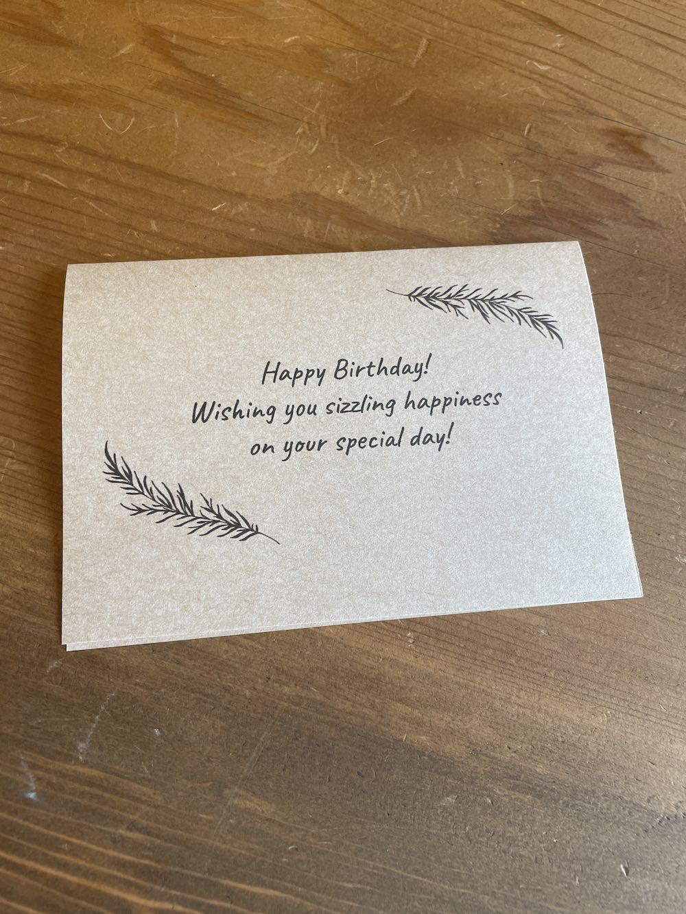 Custom Happy Birthday / Message / Gift Card
